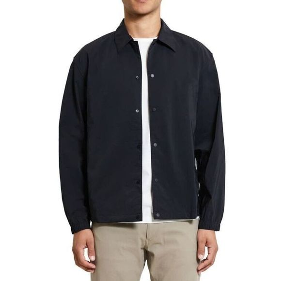Theory M0577403 Men's Sz XL Black Nylon Blend City Coach Jacket $345 - Picture 11 of 12